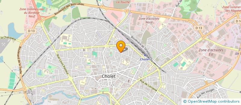 localisation de l'entreprise MADAME ELENA FLOREA à CHOLET
