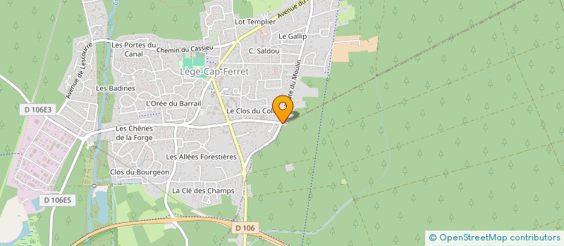 localisation de l'entreprise MADAME ELENA FRANK  LEGE-CAP-FERRET