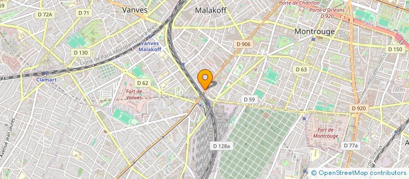 localisation de l'entreprise MADAME ELENA GAHLOUZ  MALAKOFF