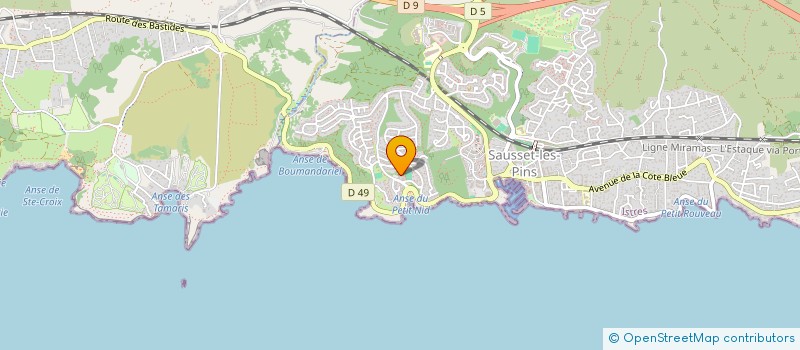 localisation de l'entreprise MADAME ELENA GORDILA  SAUSSET-LES-PINS