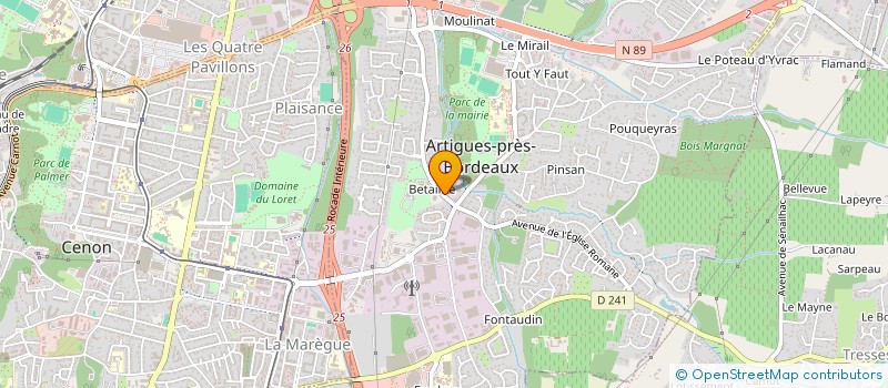 localisation de l'entreprise MADAME ELENA GREHAL à ARTIGUES-PRES-BORDEAUX