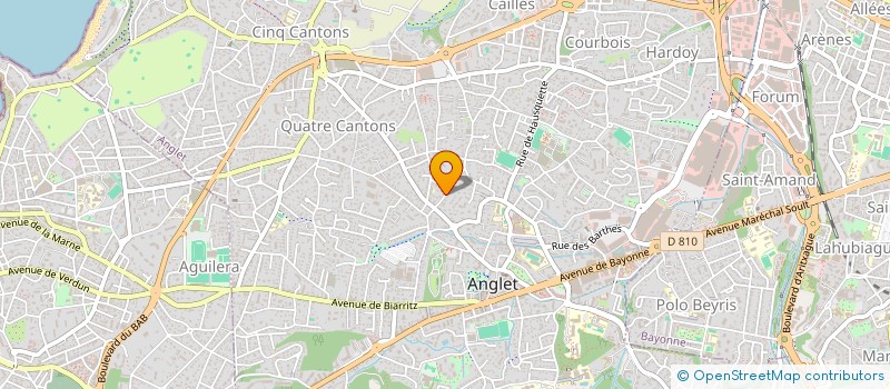 localisation de l'entreprise MADAME ELENA GUERIN à ANGLET