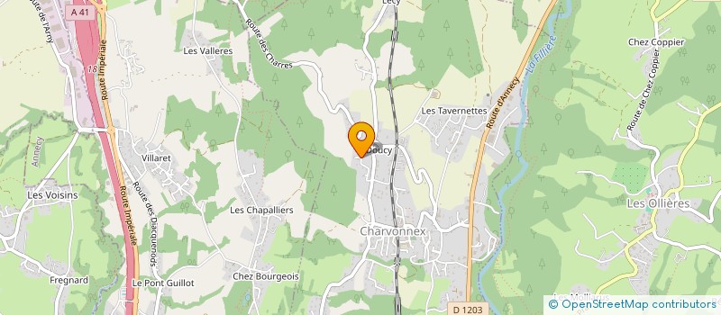 localisation de l'entreprise MADAME ELENA JACQUET à CHARVONNEX