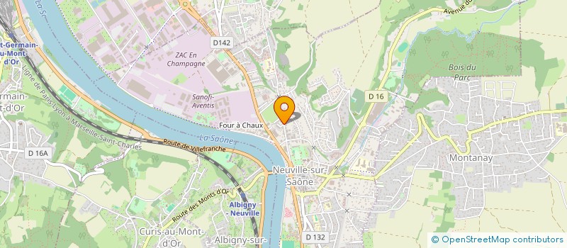 localisation de l'entreprise MADAME ELENA KARAEVA  NEUVILLE-SUR-SAONE