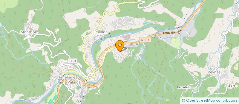 localisation de l'entreprise MADAME ELENA KOBENKO  AMELIE-LES-BAINS-PALALDA