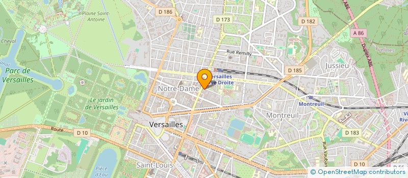 localisation de l'entreprise MADAME ELENA KORNEVA à VERSAILLES