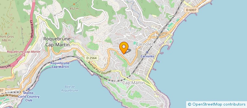 localisation de l'entreprise MADAME ELENA KOUKARTSEVA à ROQUEBRUNE-CAP-MARTIN