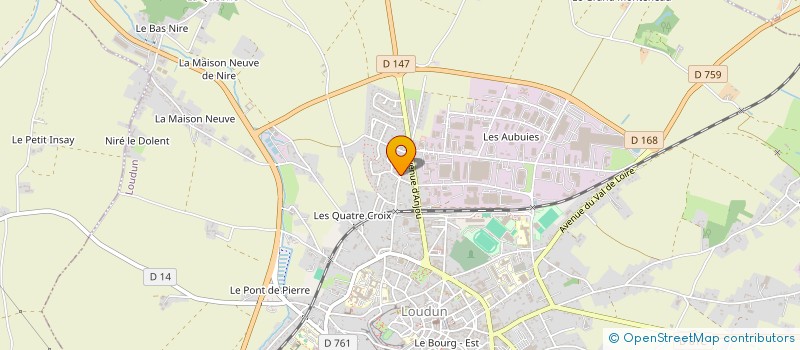 localisation de l'entreprise MADAME ELENA LEGRAND  LOUDUN