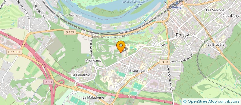 localisation de l'entreprise MADAME ELENA-LOREDANA DOROFTEI  POISSY