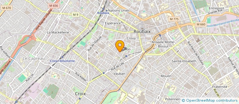 localisation de l'entreprise MADAME ELENA MARCHICA  ROUBAIX