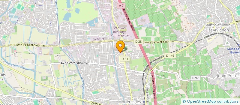 localisation de l'entreprise MADAME ELENA MORVAN  MORIERES-LES-AVIGNON