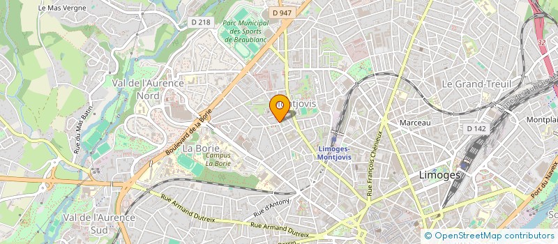 localisation de l'entreprise MADAME ELENA ODETTE JOUSSAIN à LIMOGES