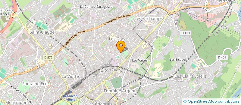 localisation de l'entreprise MADAME ELENA ORRU  BESANCON