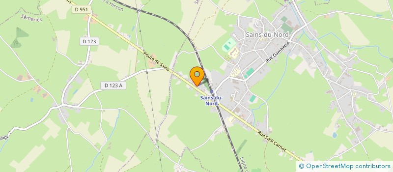 localisation de l'entreprise MADAME ELENA PEIU  SAINS-DU-NORD