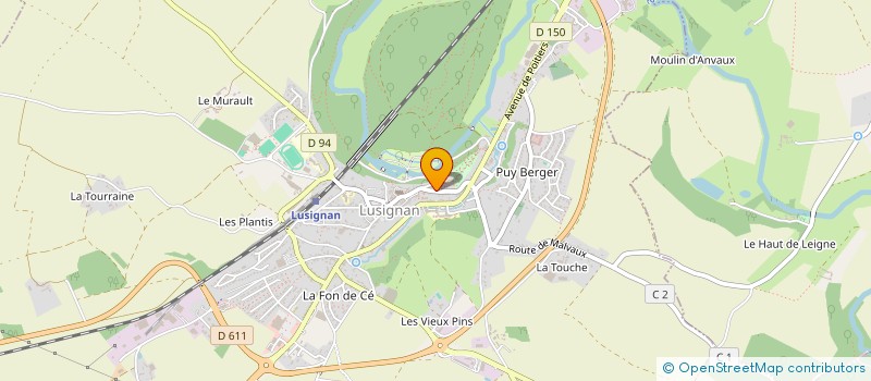 localisation de l'entreprise MADAME ELENA POPESCU  LUSIGNAN