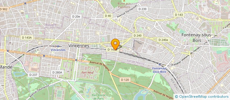 localisation de l'entreprise MADAME ELENA PORPYLEVA  VINCENNES