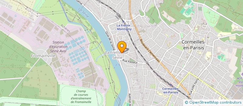 localisation de l'entreprise MADAME ELENA POULAIN  LA FRETTE-SUR-SEINE