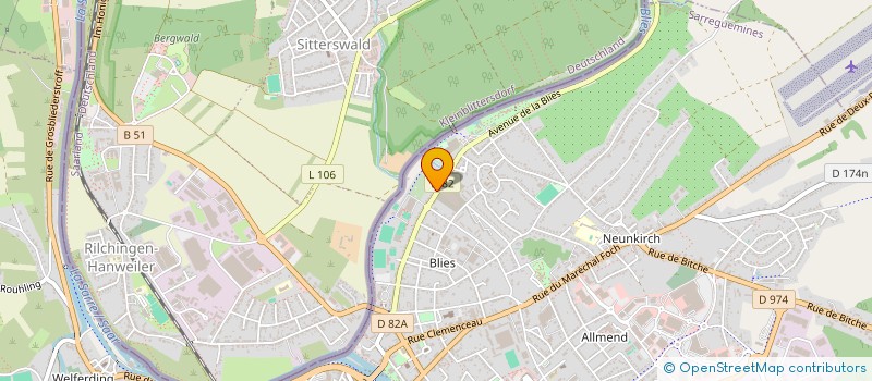 localisation de l'entreprise MADAME ELENA RADONETZ  SARREGUEMINES