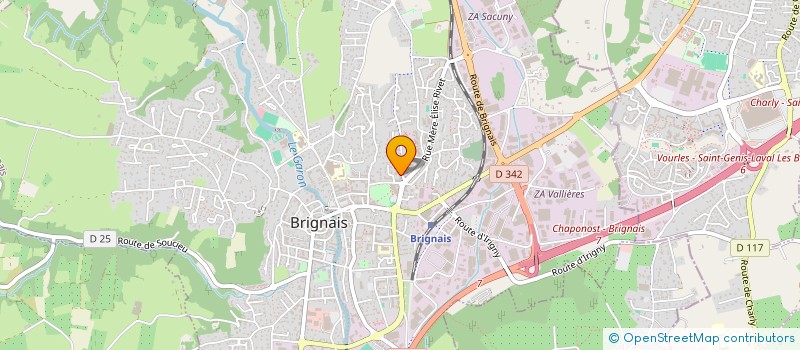 localisation de l'entreprise MADAME ELENA RIABTSEVA à BRIGNAIS