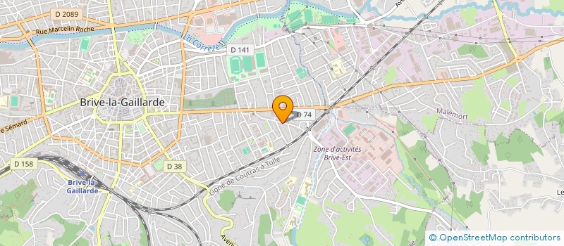 localisation de l'entreprise MADAME ELENA RODRIGUEZ  BRIVE-LA-GAILLARDE