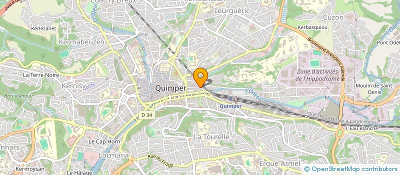 localisation de l'entreprise MADAME ELENA SANCHEZ LASHERAS à QUIMPER