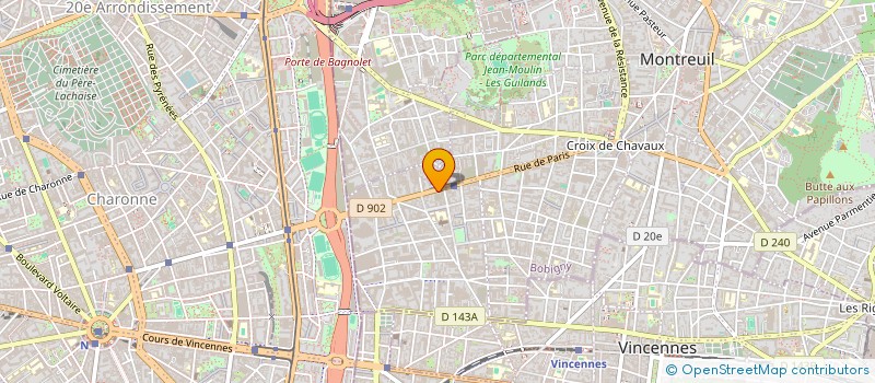 localisation de l'entreprise MADAME ELENA SEBASTIAN  MONTREUIL