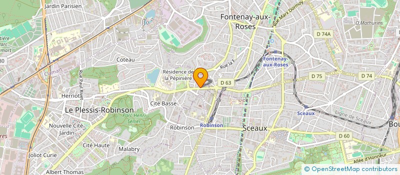 localisation de l'entreprise MADAME ELENA SEGATO  LE PLESSIS-ROBINSON