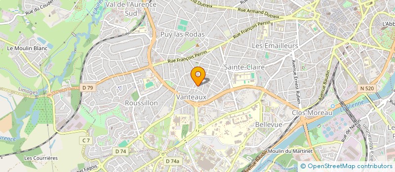 localisation de l'entreprise MADAME ELENA SEKHNIACHVILI à LIMOGES