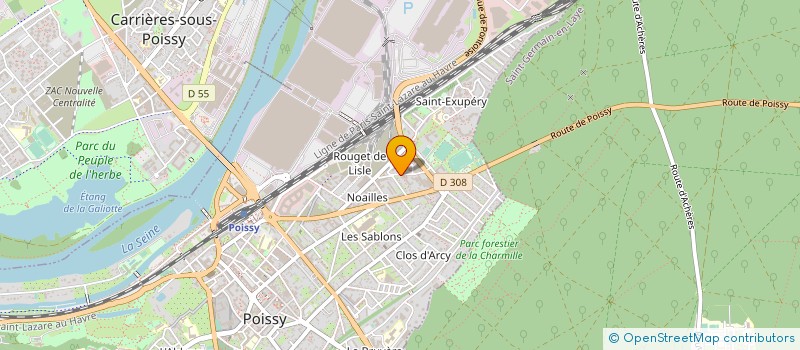 localisation de l'entreprise MADAME ELENA STEPANOVA  POISSY