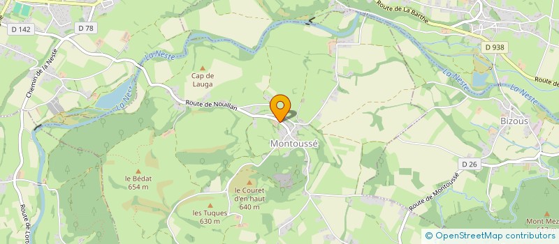 localisation de l'entreprise MADAME ELENA TEXIER  MONTOUSSE