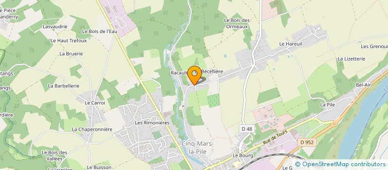 localisation de l'entreprise MADAME ELENA VERETENNIKOVA  CINQ-MARS-LA-PILE