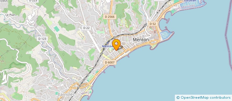 localisation de l'entreprise MADAME ELENA VERNA  MENTON