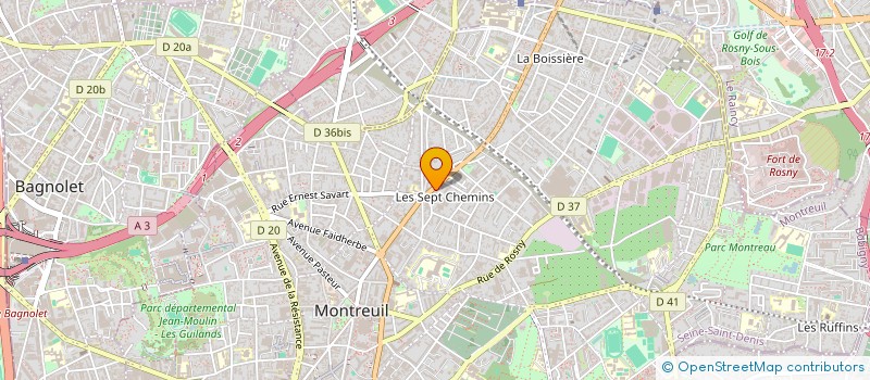 localisation de l'entreprise MADAME ELENA VIEILLARD à MONTREUIL