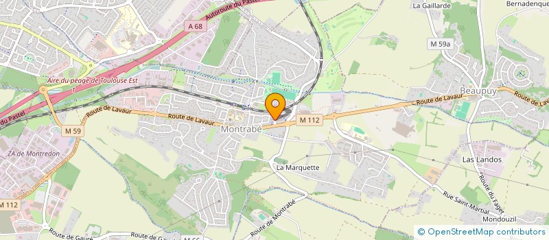 localisation de l'entreprise MADAME ELEONORA BELPERIO  MONTRABE