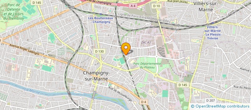 localisation de l'entreprise MADAME ELEONORA RINALDI à CHAMPIGNY-SUR-MARNE