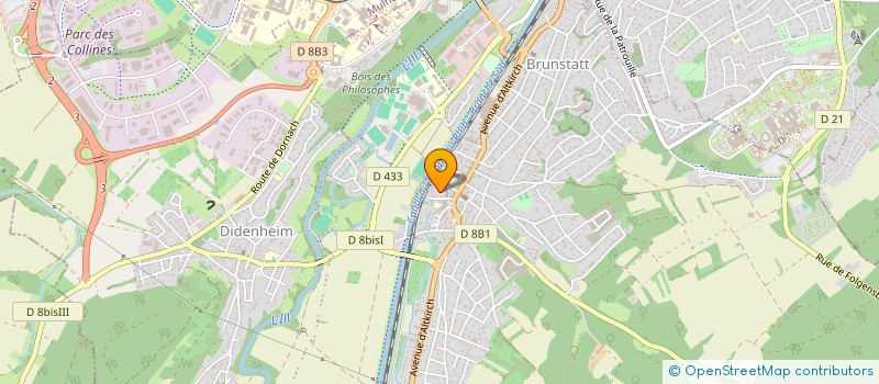 localisation de l'entreprise MADAME ELEONORA TATEVOSIAN  BRUNSTATT-DIDENHEIM