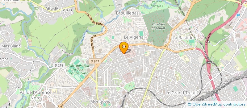 localisation de l'entreprise MADAME ELEONORE AUSTRUY à LIMOGES