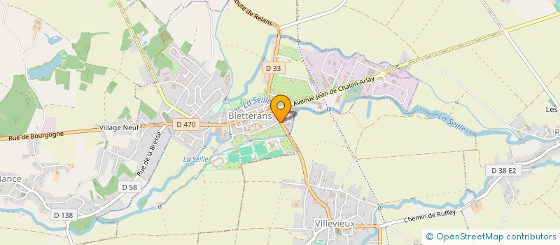 localisation de l'entreprise MADAME ELEONORE BELLENOUE  BLETTERANS