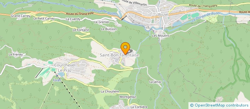 localisation de l'entreprise MADAME ELEONORE BIELLI à COURCHEVEL
