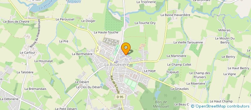 localisation de l'entreprise MADAME ELEONORE BODELET  LA BOUEXIERE