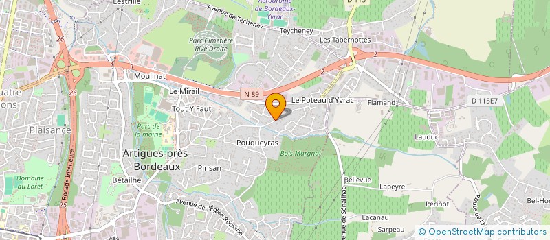 localisation de l'entreprise MADAME ELEONORE BOINEAU  ARTIGUES-PRES-BORDEAUX