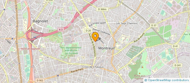 localisation de l'entreprise MADAME ELEONORE CHABROL à MONTREUIL