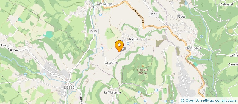 localisation de l'entreprise MADAME ELEONORE CHAPEL  VIAZAC