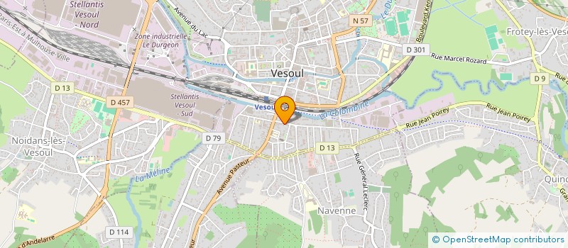 localisation de l'entreprise MADAME ELEONORE CLAUDE  VESOUL