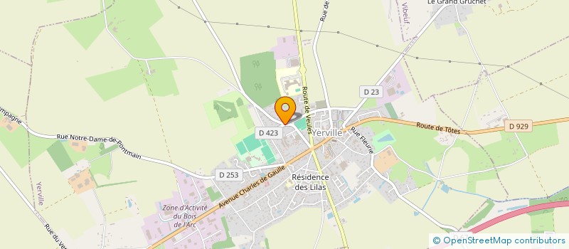 localisation de l'entreprise MADAME ELEONORE COMONT  YERVILLE