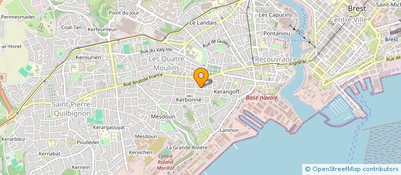 localisation de l'entreprise MADAME ELEONORE DANDRIEU-BERGEZ à BREST