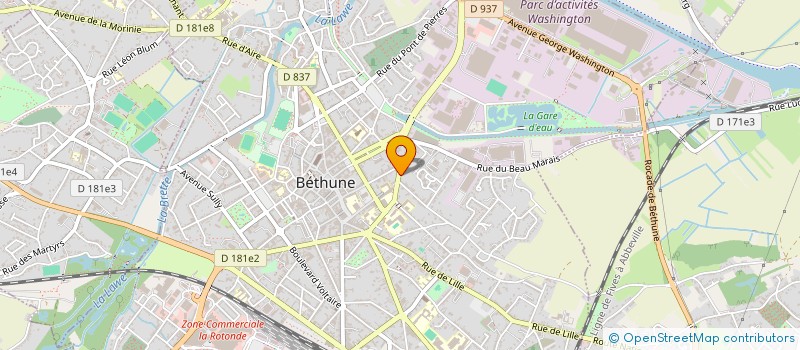 localisation de l'entreprise MADAME ELEONORE DESHAYES à BETHUNE