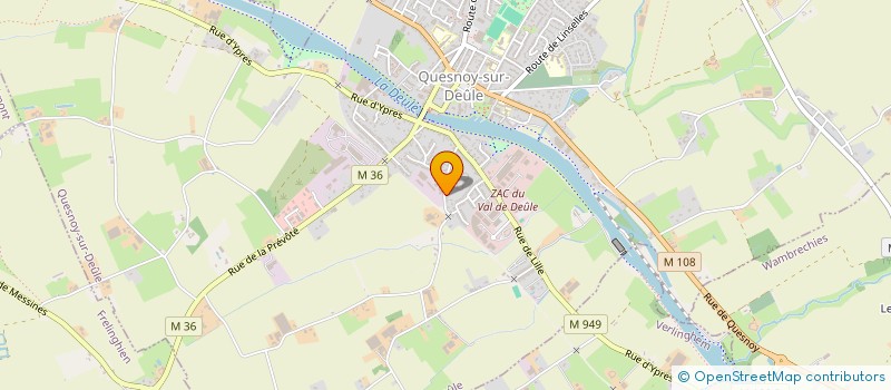 localisation de l'entreprise MADAME ELEONORE DHAINAUT  QUESNOY-SUR-DEULE