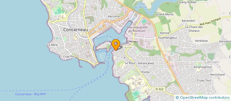 localisation de l'entreprise MADAME ELEONORE EDOUARD à CONCARNEAU
