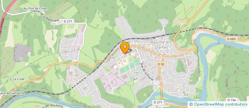 localisation de l'entreprise MADAME ELEONORE FANTON  BAUME-LES-DAMES